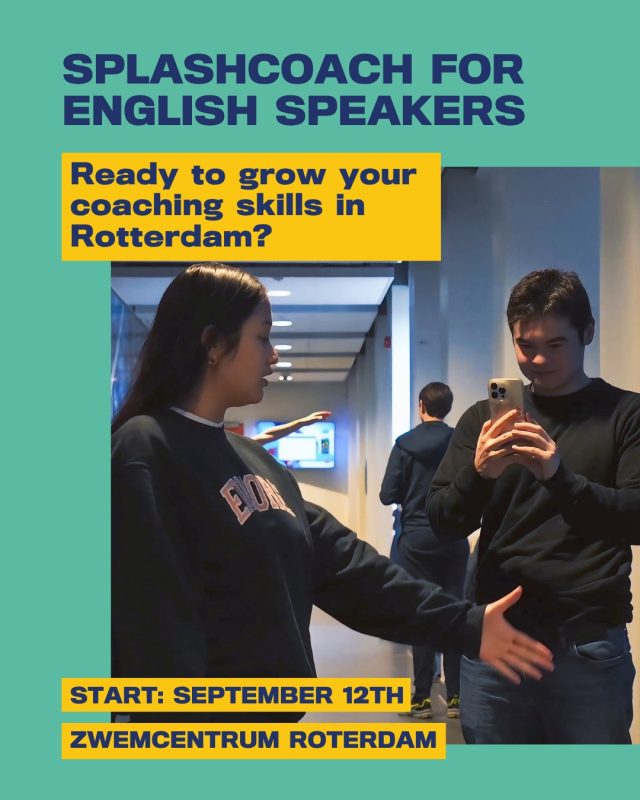 Ready to take the next step in your swimming journey and grow your coaching skills?

September 12th, we are starting a SplashCoach course in Rotterdam — completely taught in English!

Whether you want to gain coaching experience, build confidence poolside, or give back to the local swimming community, this learning trajectory is designed to help you grow and make a real impact.

Key Details:
– Location: Zwemcentrum Rotterdam
– Dates: Starts on September 12, Last session on January 10
– Language: English (perfect for non-Dutch speakers!)
– For who?: Anyone between 14 and 30 years and is officially registered as a Dutch resident (living in NL)

Why join the trajectory?
– Level up your coaching skills and technique and skills knowledge
– Gain hands-on practical experience in swimming sports
– Connect with an energetic, supportive community and other young coaches.

Know someone who would love this opportunity? Tag them below or sign up yourself on our website (link in bio)!

#SplashImpact #Splashcoach #Rotterdam #SwimmingCommunity #LearnToCoach