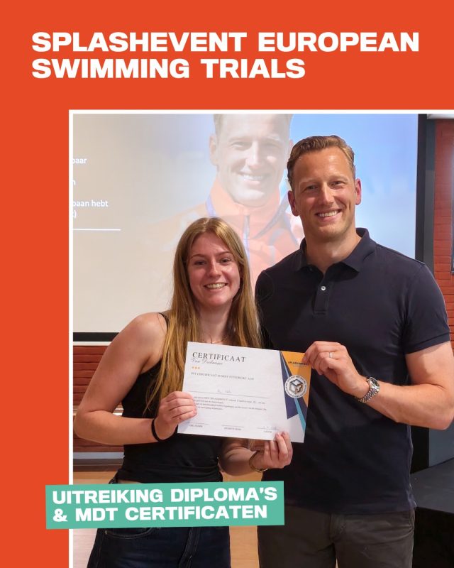 Wat een mooie dag tijdens de European Swimming Trials in Eindhoven! 🔥

Wij begonnen met een inspirerende workshop van Ferry Weertman, genoten samen van een diner en sloten de dag af met de finales van de European Swimming Trials.

Extra bijzonder was het moment waarop we KNZB niveau 2 diploma’s en MDT-certificaten mochten uitreiken aan deelnemers die hun opleiding en/of MDT-traject hebben afgerond. Trots op deze mooie stap in hun groei! 💪

Samen maken we impact in en rond het zwembad. 🙌

#mdt #trots #impactmaken #zwemsport #knzb #persoonlijkegroei #ietsdoenvooreenander  @knzbned  @mdt_nl